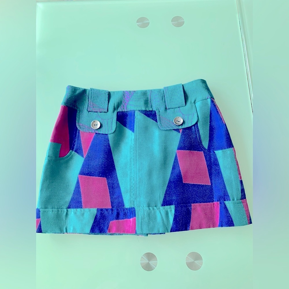 Beautiful Custo Barcelona Pleated Miniskirt in Vibrant Colors 🇪🇸 - Picture 2 of 8